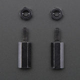 Brass M2.5 Standoffs for Pi HATs - Black Plated - Pack of 2