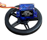 Wheel for FS90R Servo 60mm x 8mm